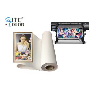 Buy cheap UV Latex Media Inkjet Printing 360gsm Matte Cotton Canvas Stretchable 3 Inch Core from wholesalers