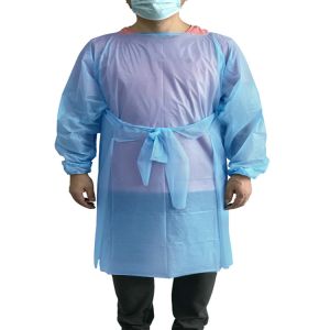 Buy cheap Hospital Protective CPE Disposable Isolation Gown With Long Sleeves from wholesalers