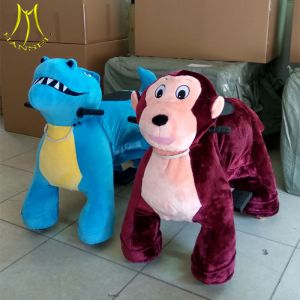 Buy cheap Hansel  coin operated walking electric ride on plush toys stuffed animals on wheels from wholesalers