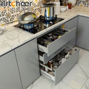 Buy cheap Sink Accessories Modular Kitchen Cabinets with Customized Size and Lacquer Finish from wholesalers