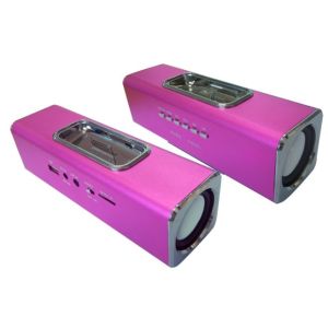 Powerful portable mini Wireless pink speaker Support Micro SD card (BT-S020)