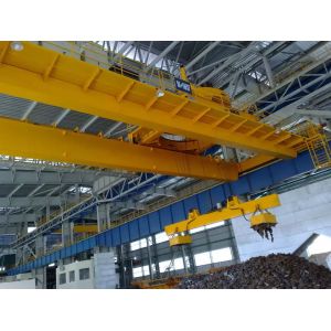 Buy cheap High Level Slewing Overhead Crane Telescopicel Ectromagnetic With Carrier Beam from wholesalers