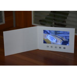 Buy cheap Creative marketing stragety 7inch lcd screen video branding brochures white blank card no printing from wholesalers