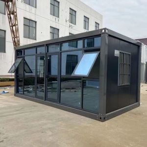 Buy cheap Steel Door Modular Home Hurricane Proof Aluminum Window Panel K Prefab Container House from wholesalers