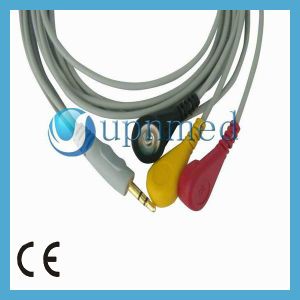 Buy cheap Holter One piece 3-lead ECG Cable with leadwires from wholesalers