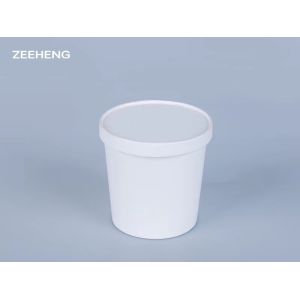 Buy cheap Soup Ice Cream Biodegradable Paper Cups Custom 16oz from wholesalers