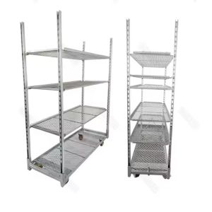 Buy cheap PP Wheel Danish Trolley Featuring 25cm Shelf Height Heavy Duty Utility Cart for Material Handling and Logistics from wholesalers