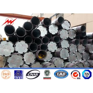 China Electric Lattice Masts Galvanized Steel Pole , Power Transmission Line Pole on sale