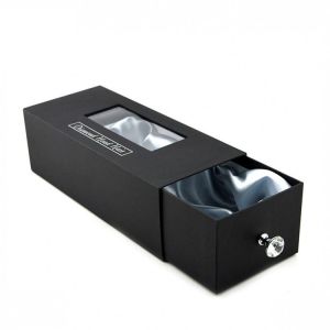 Buy cheap Paperboard Hair Extensions Packaging Box With Satin Line / PVC Window product