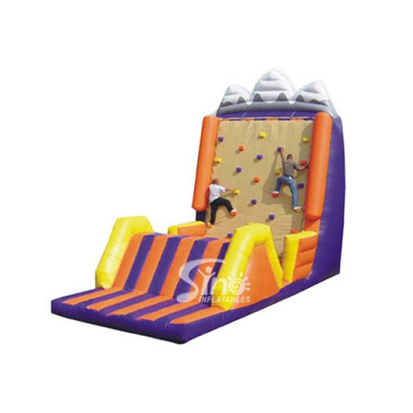 Buy cheap Customized commercial giant inflatable climbing rock wall for entertainment from wholesalers