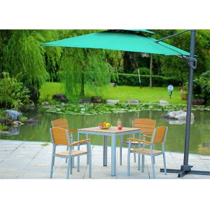 Buy cheap Wood Plastic Composite Outdoor Leisure Furniture Sets with Tent from wholesalers
