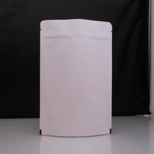 Quality Grain / Coffee Packaging Customized Paper Bags Resealable White for sale