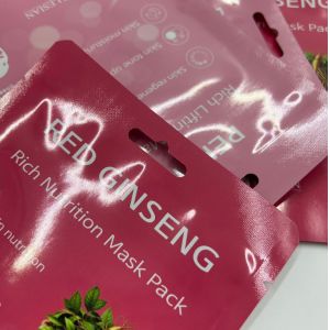Buy cheap High Grade Customized Cosmetics Face Mask Bag Stand-Up Three Side Seal Easy Tear Pure Aluminum Foil Heat Sealing PE PET Material from wholesalers