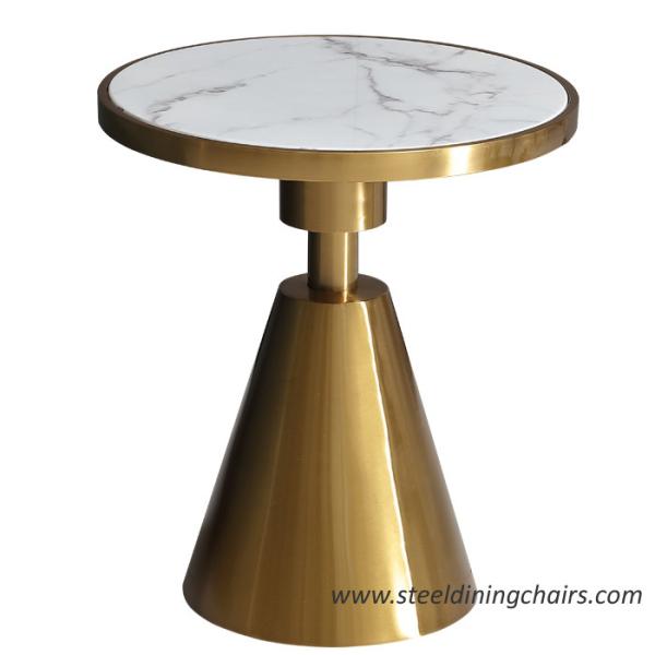 Quality Marble Top Coffee Table With Stainless Steel Legs for sale