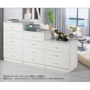 Buy cheap Baking Varnish White Chest Of Drawers from wholesalers