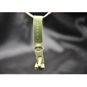 Buy cheap Garment / Packback Different Coloured Metal Zip Sliders With Woven Labels from wholesalers