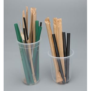 Buy cheap Wrapped Biodegradable Plastic Straws Individually Compostable PLA Drinking from wholesalers
