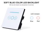 Glomarket Tuya Wifi/Zigbee EU/UK Smart Dimmer Light Switch Tempered Glass Touch