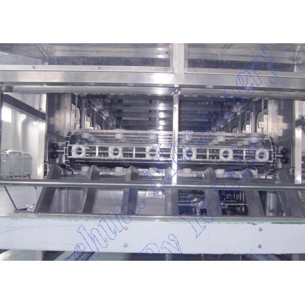 Auto 5 Gallon Water Bottle Filling Machine With Hot Alkali Washing , Rotary Type Filling
