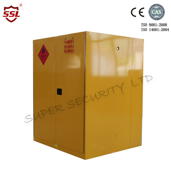 Buy cheap Customized Metal Chemical Storage Cabinet Paint Yellow With Leak-Proof Sump & Dual Vents from wholesalers