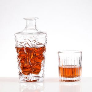 Buy cheap Round Square Glass Bottles for Bourbon Whiskey Sherry Kirs Custom Make Hot Discounted from wholesalers