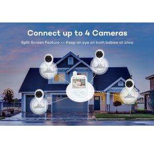 Buy cheap Wireless Video Baby Crying Monitor Night Vision 2.8 Inch LCD Split Screen Baby product