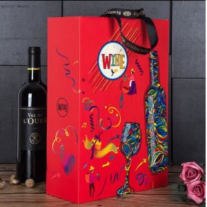 Buy cheap Two Wine Bottle Packaging Handmade Cardboard Wine Box from wholesalers