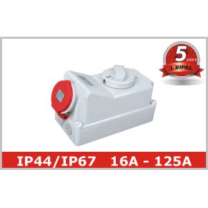 IP44 IP67 Industrial Power Socket Receptacles with Mechanical Interlock