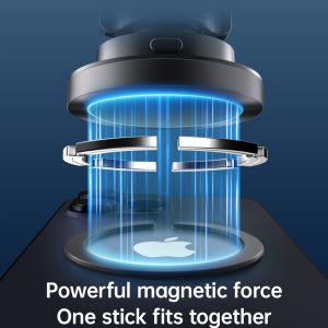 Buy cheap Small And Thin Magnetic Car Mount Wireless Charger With Hidden Light Off Function For A Neat Look from wholesalers