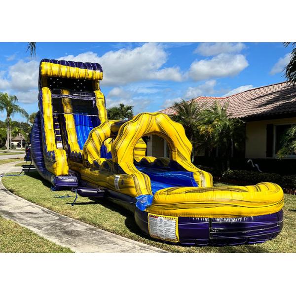 Buy cheap Outdoor Amusement Park Attractive Water Entertainment Big Inflatable Water Slide from wholesalers