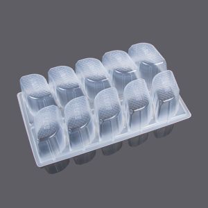 Buy cheap 10 Compartments Soft Plastic Food Tray Dumpling Packaging from wholesalers