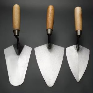 Wooden Handle Margin Trowel Carbon Steel Point Masonry Trowel