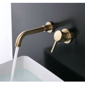 Buy cheap Modern Gold Brushed Stainless Steel Concealed Faucet Easy To Clean from wholesalers