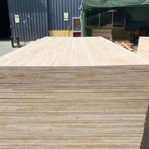 Buy cheap 12mm Thickness Solid Wood Board Paulownia Timber Panels with Density of 280-300kgs/cbm from wholesalers