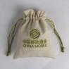 Buy cheap Eco Friendly Cotton Canvas Drawstring Bag For Shopping Silk Screen Printing from wholesalers