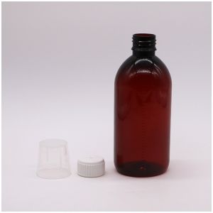 Buy cheap Body Material PET 300ml PET Empty Cough Syrup Bottle with Scale and Tamper Proof Cap from wholesalers