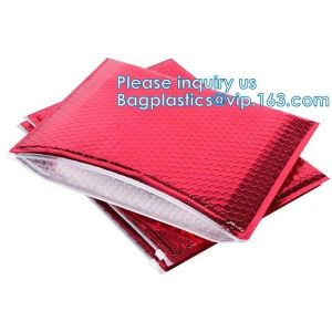 China Mailer Slider Air Zip lockk Ploy Bubble Mailing Packaging Bag, Beauty Padded Pouch, Shipping Bags, Envelopes on sale