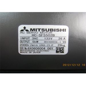 Buy cheap MITSUBISHI Melservo Industrial Servo Motor HC-SFS502B HC-SFS Series HC-SFS502B-S2 5KW from wholesalers