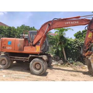 Strong Power EX100 10T Wheeled Used Hitachi Excavator