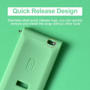 Buy cheap 20mm Environmentally Friendly Silicone Watch Strap Quick Release Design from wholesalers