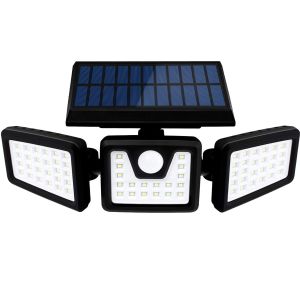 Buy cheap Rotating Solar Wall Light Three Head Body Sensor LED Light 800 Lumen from wholesalers