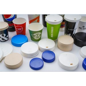 Buy cheap Automatically Paper Cup Cover Making Machine Energy Efficiency product