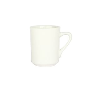China 8OZ 220CC Plain White Porcelain Coffee Cups For Hotel And Restaurant on sale