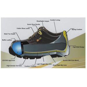 Buy cheap UF-149 CE EN2034 Certified PU Insole Buffalo Leather Man Fashion Working Shoes from wholesalers