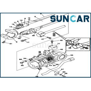 Buy cheap LZ00446 Arm Seal Repair Kit Hydraulic Cylinder Oil Sealing Kit For Excavator CASE CX225SR CX210 from wholesalers