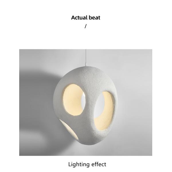 Nordic Minimalism Dining Island LED Chandelier Living Room Bedroom Modern Bar Decoration Wabi-Sabi Lamp(WH-VP-180)