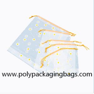 Buy cheap 2 Colors Gravure Printing Frosted CPE Drawstring Packaging Bags Drawstring Travel Pouch from wholesalers