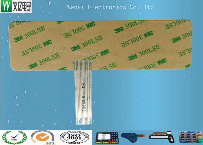 Emboss Type Membrane Switch Pad Touch Screen Switch Panel 0.175mm PC Overlay