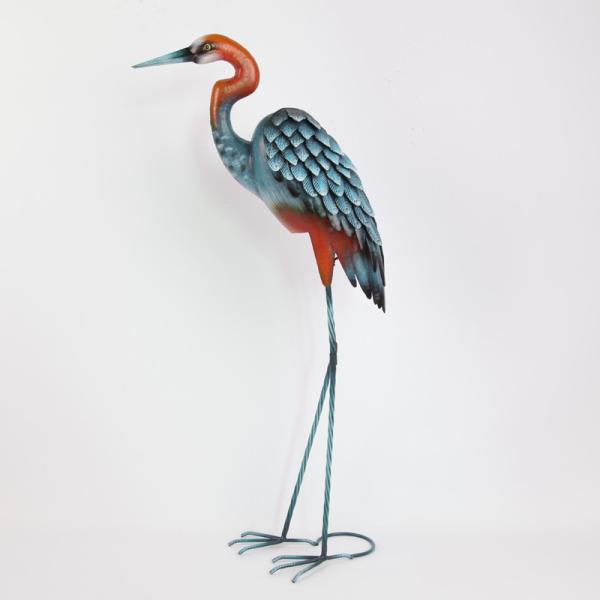 Iron Crane Vintage Animal Metal Garden Statues Add a Touch of Nostalgia to Your