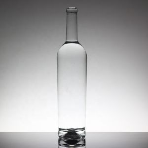 Buy cheap Engraving 1 Liter Glass Bottle With Cork Cap for Liquor Whisky Vodka from wholesalers